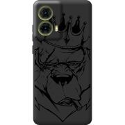 Черный чехол BoxFace Motorola G85 Bear King