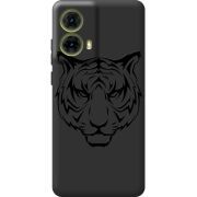 Черный чехол BoxFace Motorola G85 Tiger