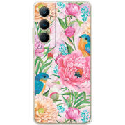 Чехол BoxFace Realme C65 Birds in Flowers