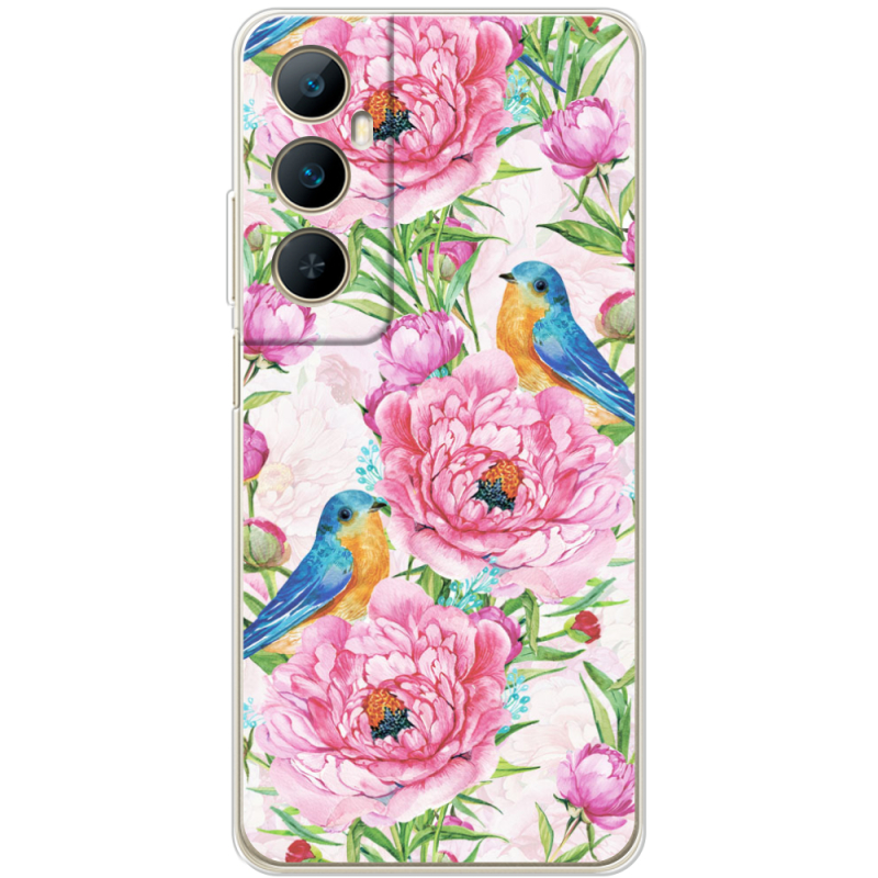 Чехол BoxFace Realme C65 Birds and Flowers