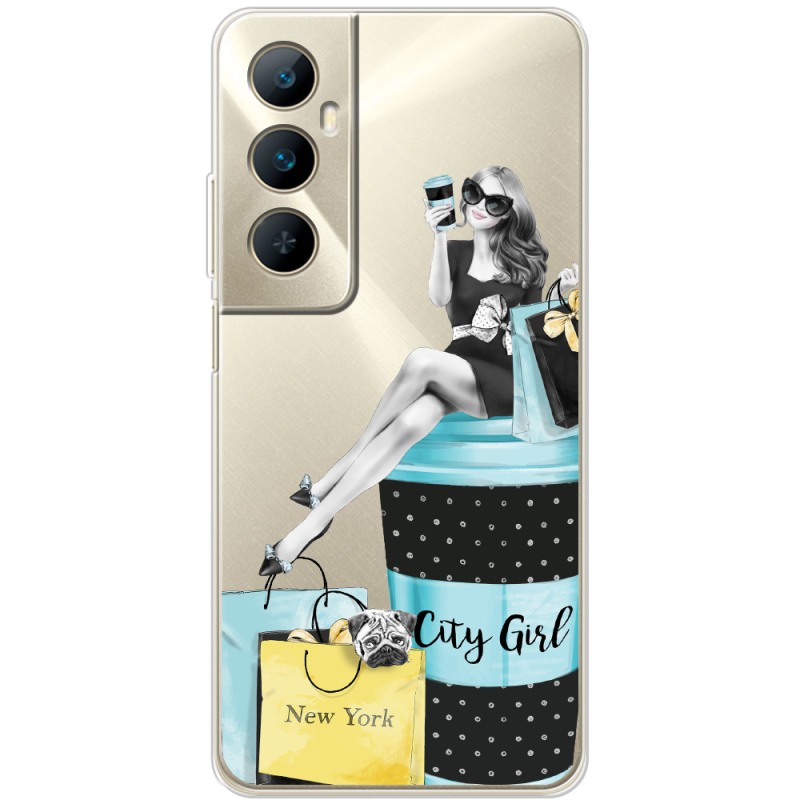 Прозрачный чехол BoxFace Realme C65 City Girl