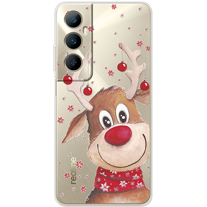 Прозрачный чехол BoxFace Realme C65 Winter Deer