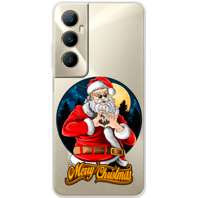 Прозрачный чехол BoxFace Realme C65 Cool Santa