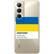 Прозрачный чехол BoxFace Realme C65 Pantone вільний синій