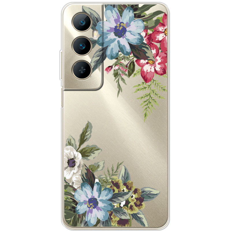 Прозрачный чехол BoxFace Realme C65 Floral