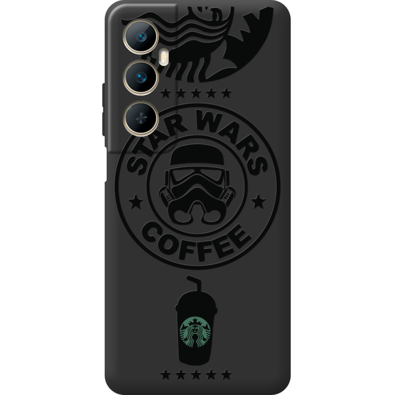 Черный чехол BoxFace Realme C65 Dark Coffee