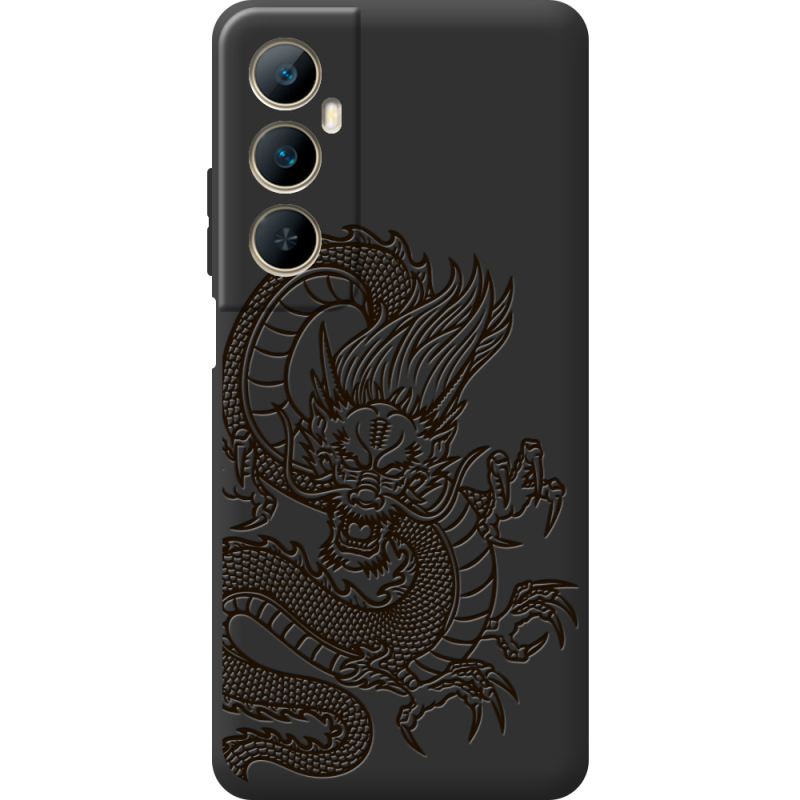 Черный чехол BoxFace Realme C65 Chinese Dragon