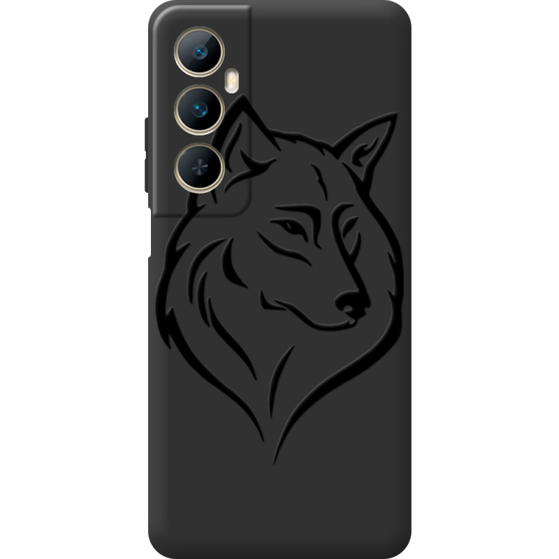 Черный чехол BoxFace Realme C65 Wolf