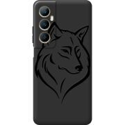 Черный чехол BoxFace Realme C65 Wolf