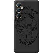 Черный чехол BoxFace Realme C65 Lion