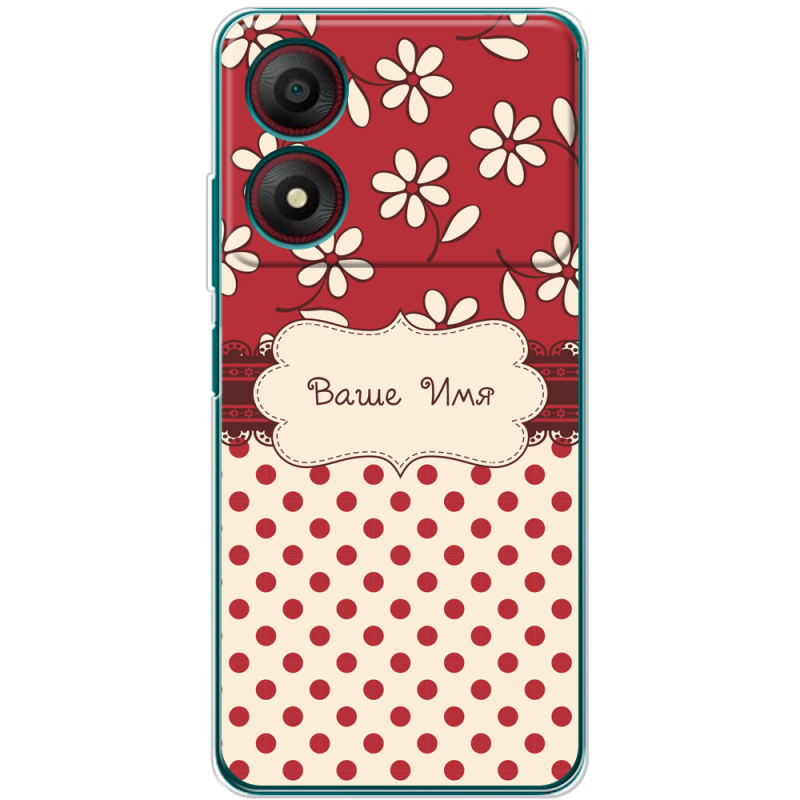 Чехол BoxFace ZTE Blade A34 Именной Polka Dots