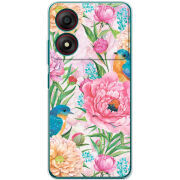 Чехол BoxFace ZTE Blade A34 Birds in Flowers