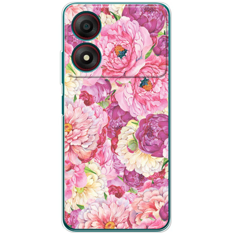 Чехол BoxFace ZTE Blade A34 Pink Peonies