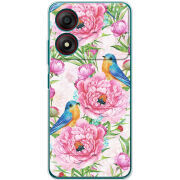 Чехол BoxFace ZTE Blade A34 Birds and Flowers