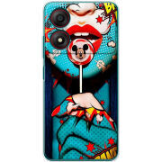 Чехол BoxFace ZTE Blade A34 Girl Pop Art