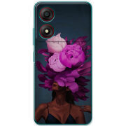 Чехол BoxFace ZTE Blade A34 Exquisite Purple Flowers