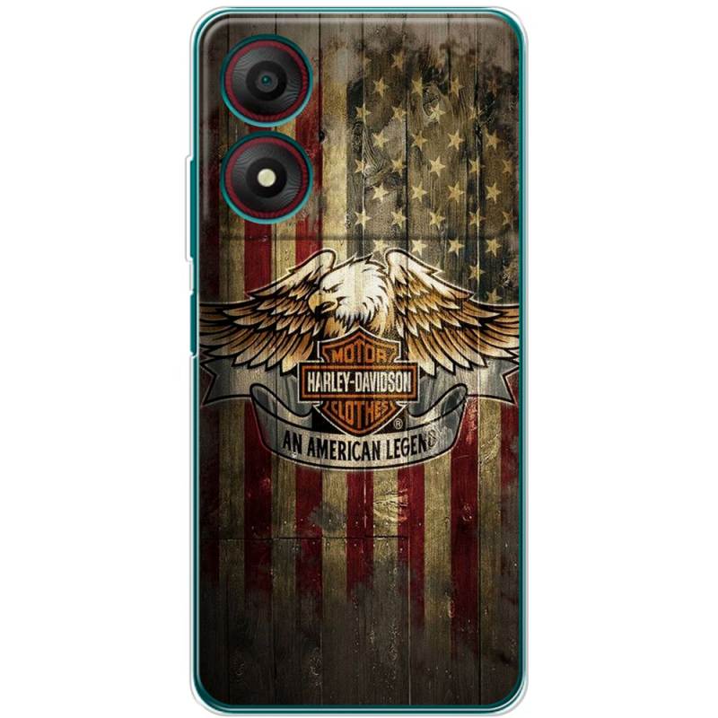 Чехол BoxFace ZTE Blade A34 Harley An American Legend