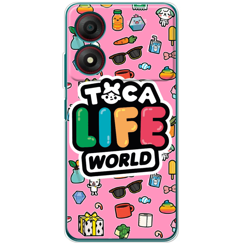 Чехол BoxFace ZTE Blade A34 Toca Boca Life World