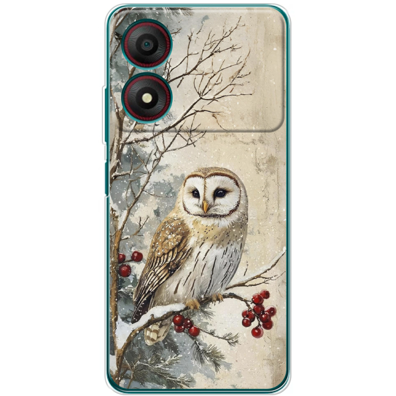 Чехол BoxFace ZTE Blade A34 Christmas Owl