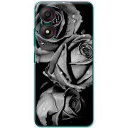 Чехол BoxFace ZTE Blade A34 Black and White Roses