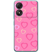 Чехол BoxFace ZTE Blade A34 Sugar Hearts