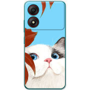 Чехол BoxFace ZTE Blade A34 Wondering Cat