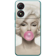 Чехол BoxFace ZTE Blade A34 Marilyn Monroe Bubble Gum