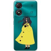 Прозрачный чехол BoxFace ZTE Blade A34 Just a Girl