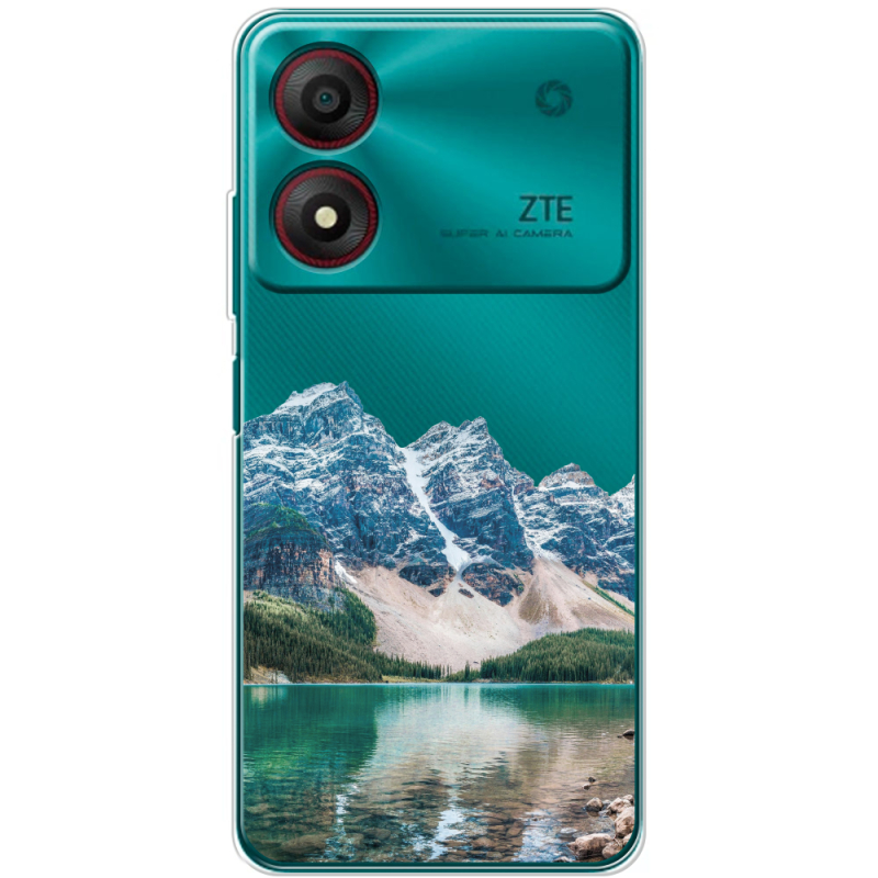 Прозрачный чехол BoxFace ZTE Blade A34 Blue Mountain