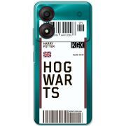 Прозрачный чехол BoxFace ZTE Blade A34 Ticket Hogwarts