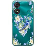 Прозрачный чехол BoxFace ZTE Blade A34 Spring Bird