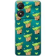 Прозрачный чехол BoxFace ZTE Blade A34 Pattern Baby Yoda