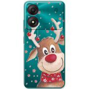 Прозрачный чехол BoxFace ZTE Blade A34 Winter Deer