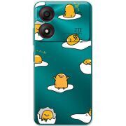 Прозрачный чехол BoxFace ZTE Blade A34 Gudetama