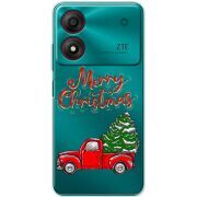 Прозрачный чехол BoxFace ZTE Blade A34 Holiday Car