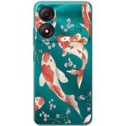 Прозрачный чехол BoxFace ZTE Blade A34 Japanese Koi Fish