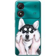 Прозрачный чехол BoxFace ZTE Blade A34 Husky