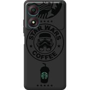 Черный чехол BoxFace ZTE Blade A34 Dark Coffee