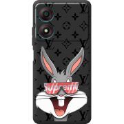 Черный чехол BoxFace ZTE Blade A34 looney bunny