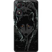 Черный чехол BoxFace ZTE Blade A34 Wolf