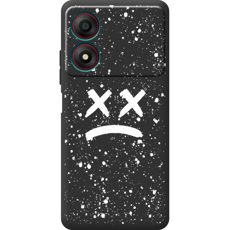 Черный чехол BoxFace ZTE Blade A34 Sad Way