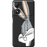 Черный чехол BoxFace ZTE Blade A34 Lucky Rabbit