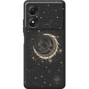 Черный чехол BoxFace ZTE Blade A34 Moon