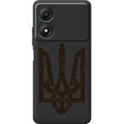 Черный чехол BoxFace ZTE Blade A34 Ukrainian Trident