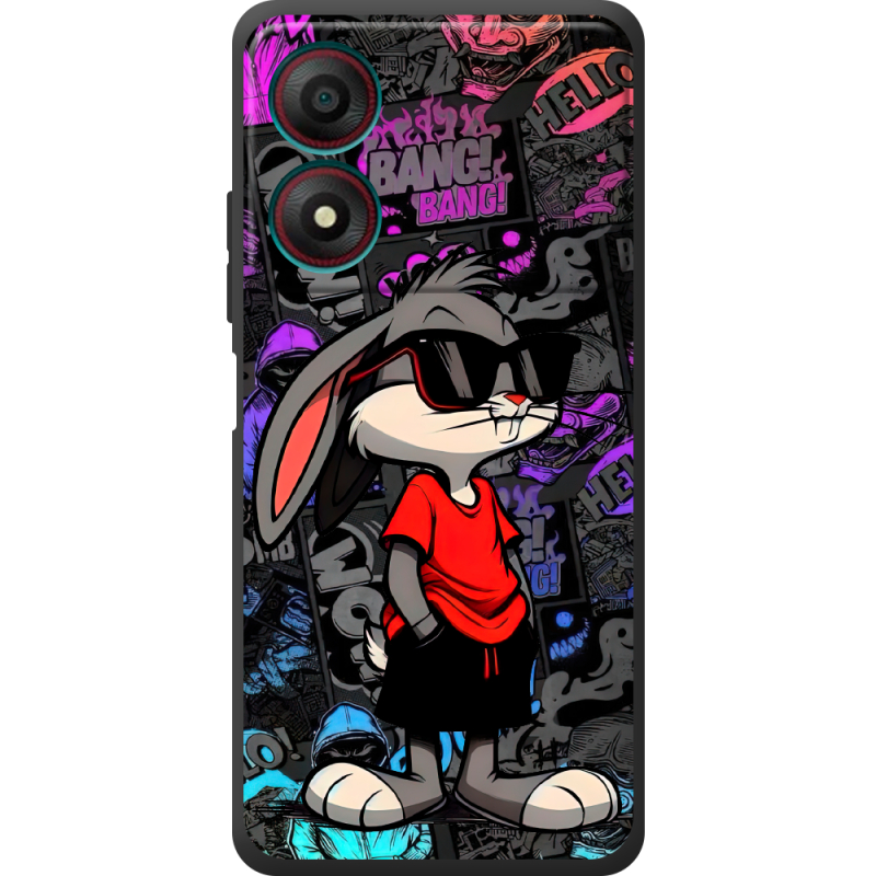 Черный чехол BoxFace ZTE Blade A34 Малий вухань