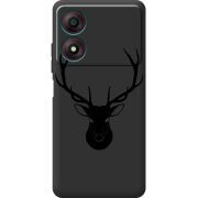 Черный чехол BoxFace ZTE Blade A34 Deer