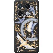 Черный чехол BoxFace Infinix GT 20 Pro Ластівки