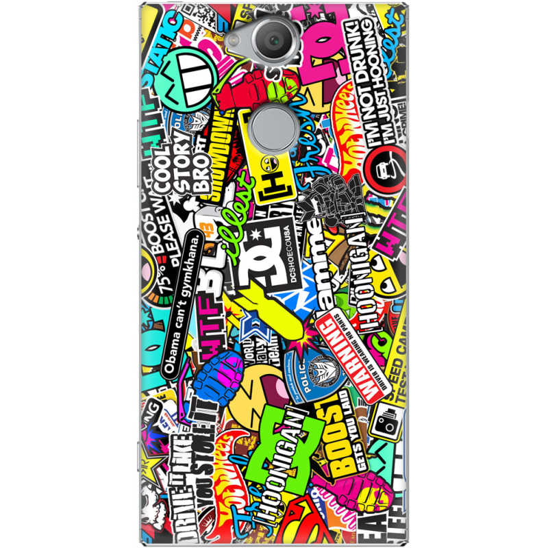 Чехол Uprint Sony Xperia XA2 H4113 Multicolored Inscriptions