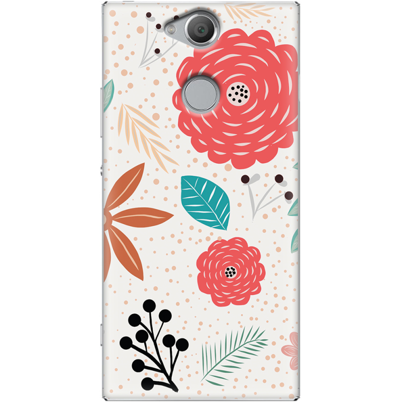 Чехол Uprint Sony Xperia XA2 H4113 Line Flowers
