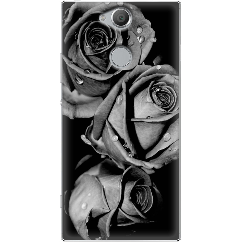 Чехол Uprint Sony Xperia XA2 H4113 Black and White Roses
